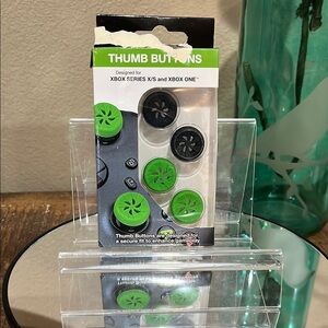 Xbox Series X/S & XBOX ONE Green and Black Thumb Buttons